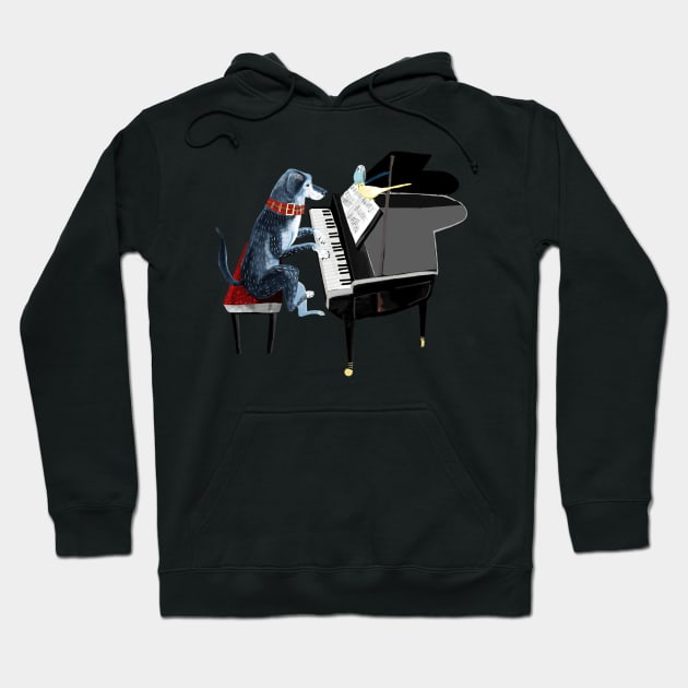 Piano lesson Hoodie by HillySeonard